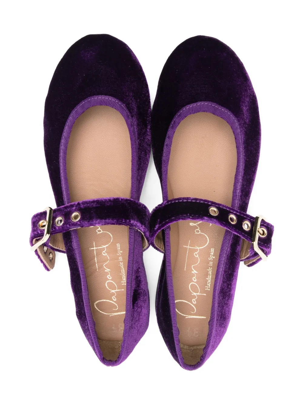 Eli1957 Buckle-strap Ballet Flats In Purple