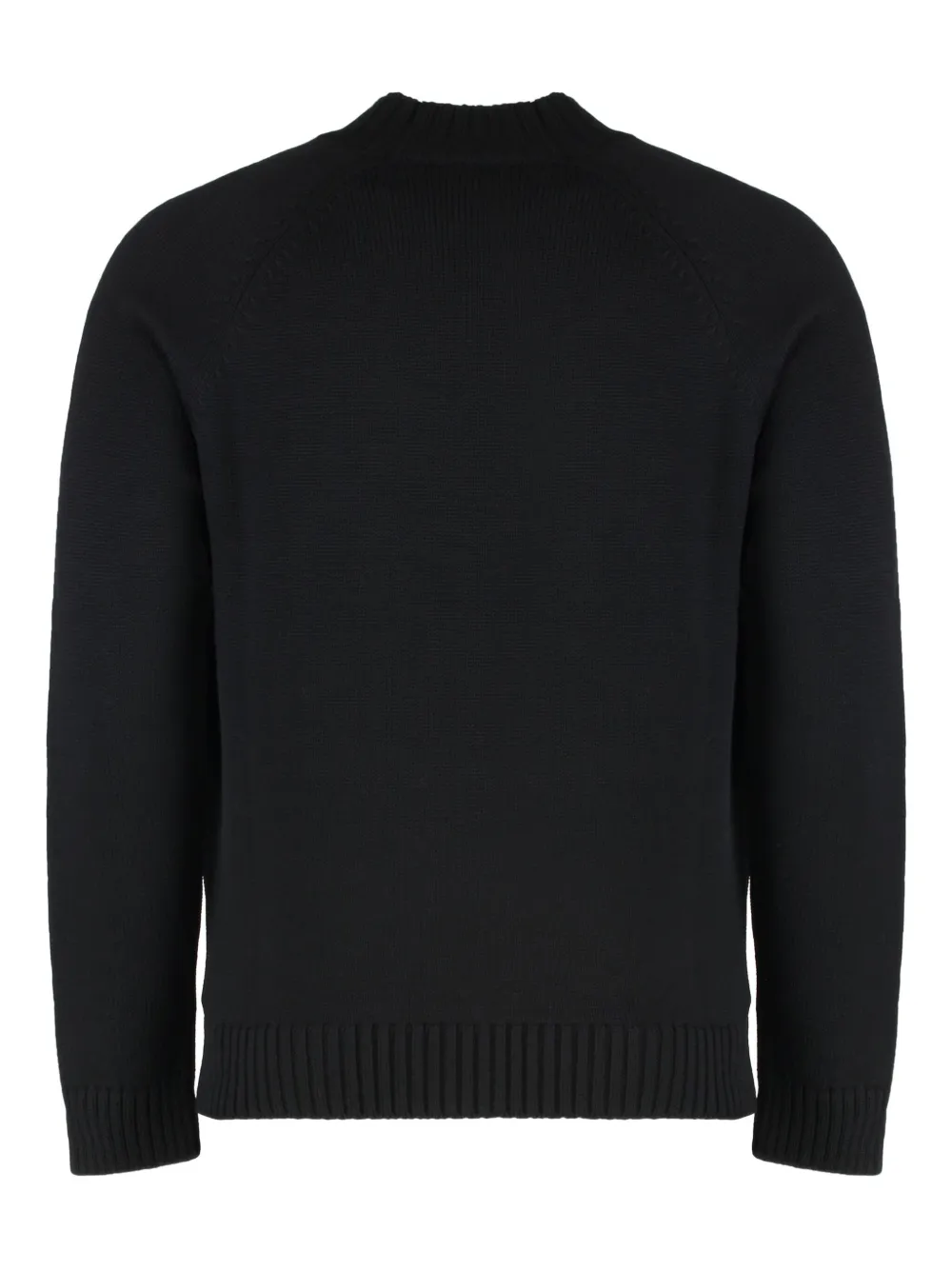 Slowear Sweater With Crew Neck In Virgin Wool In Black