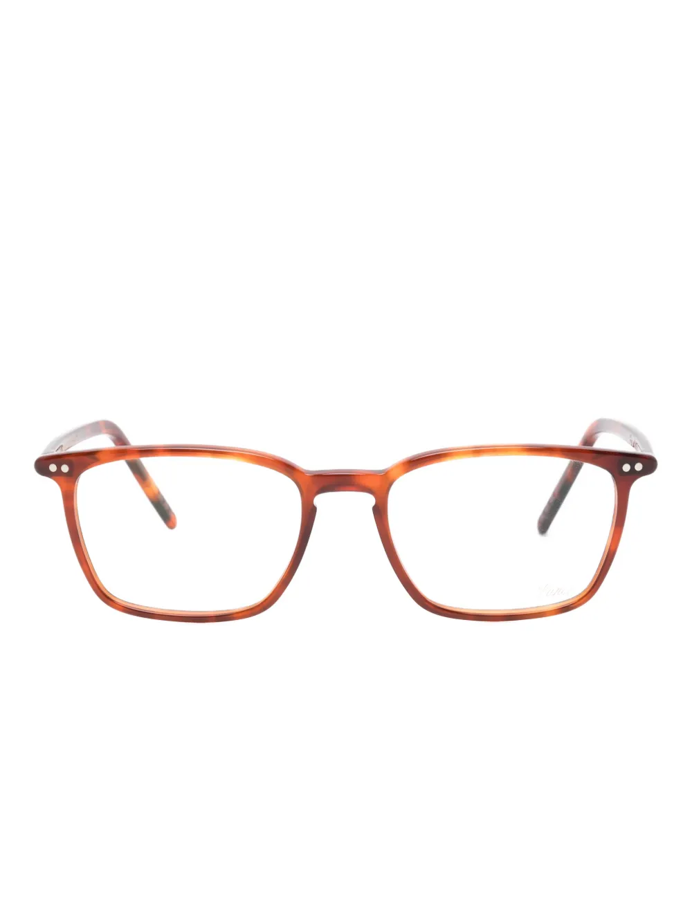 Lunor square-frame glasses | Brown | Image 1