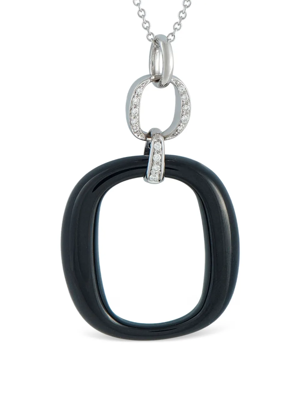 Damiani collar en oro blanco de 18kt con diamante y ónix | Image 2