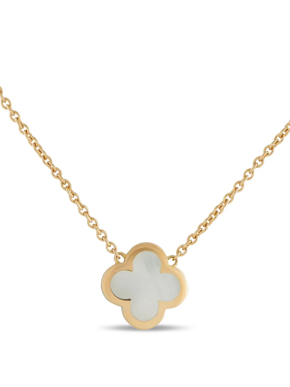 Van Cleef & Arpels ピュア アルハンブラ マザーオブパール ネックレス 18Kイエローゴールド - ゴールドトーン