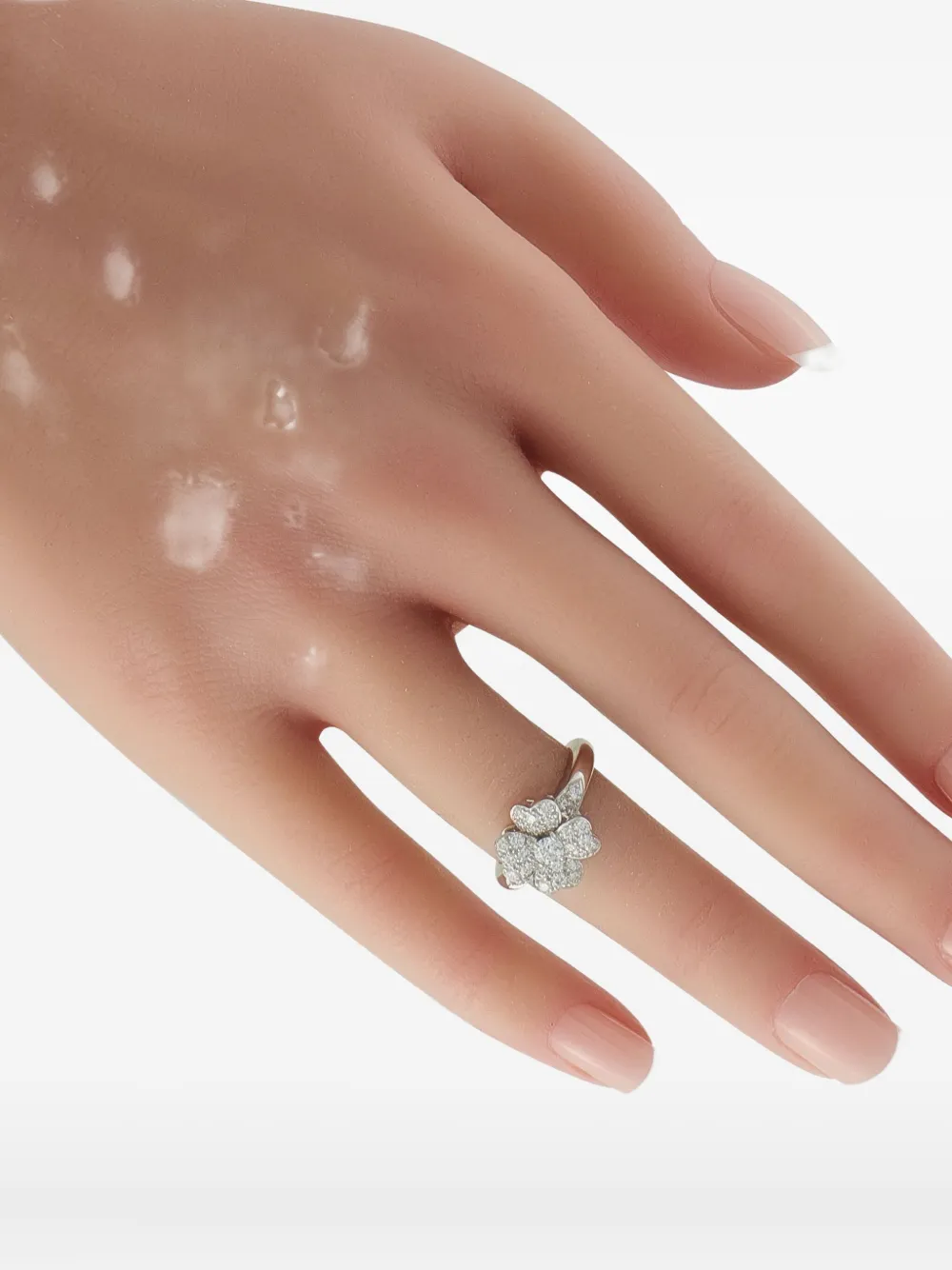 Van Cleef & Arpels platinum Cosmos diamond ring - Argento