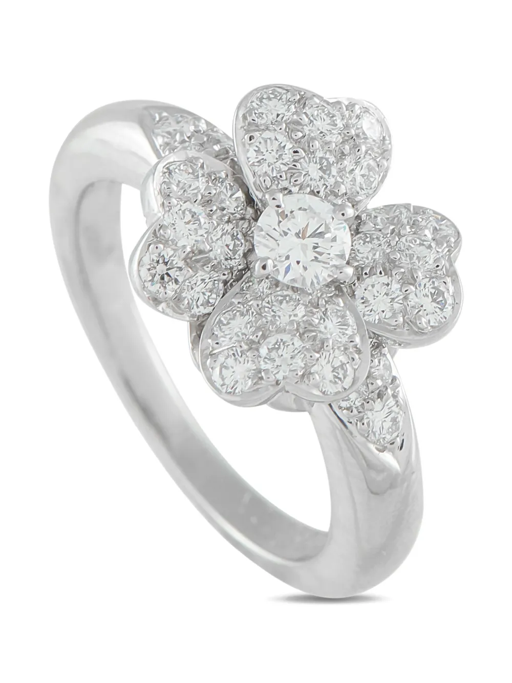 Van Cleef & Arpels Cosmos ダイヤモンド リング プラチナ - シルバートーン