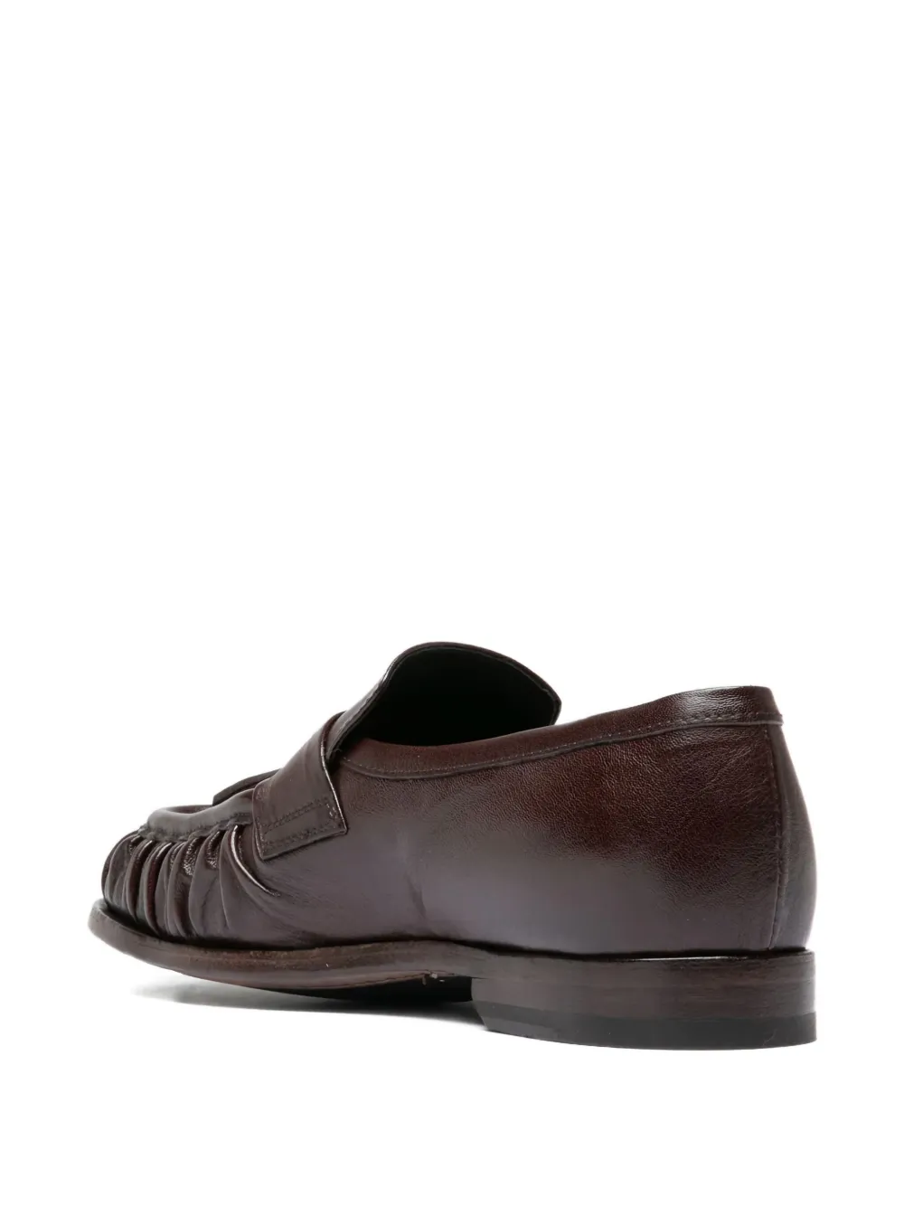 Officine Creative Solitude 108 leren loafers Bruin