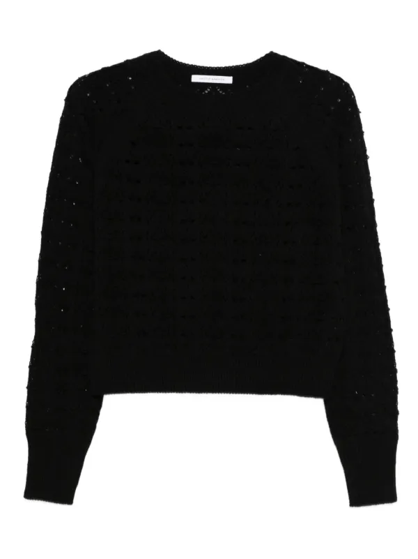 Cecilie Bahnsen Openwork Sweater in Black