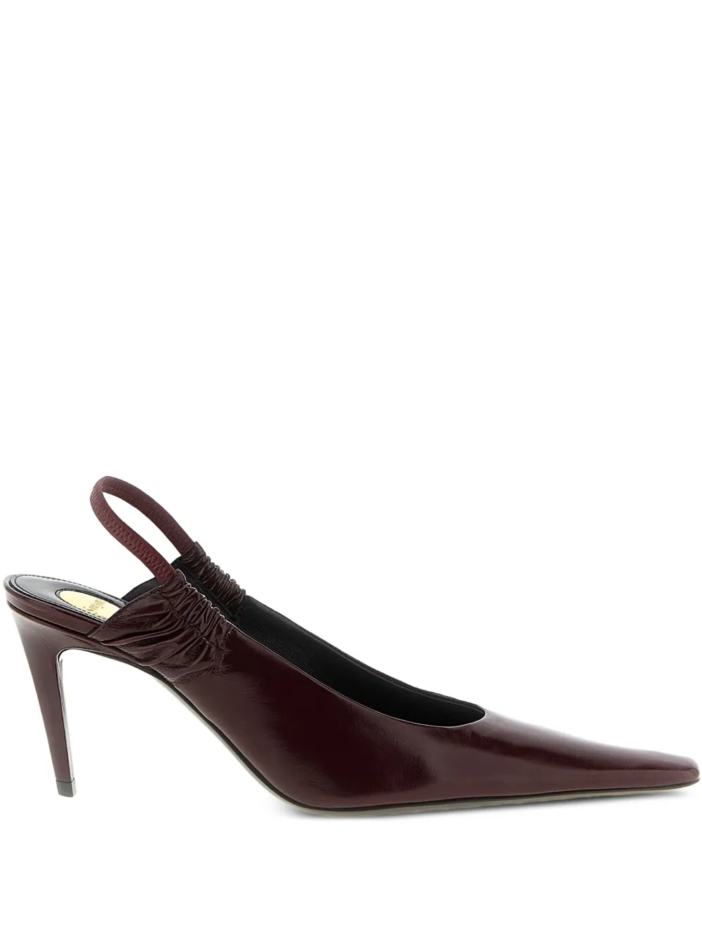 Saint Laurent 75 mm Anne-Marie slingback pumps met puntige neus Rood