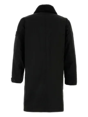 ストーンアイランド 黒 Mサイズ チェスターコート Stone Island（ストーンアイランド）メンズ チェスターコート