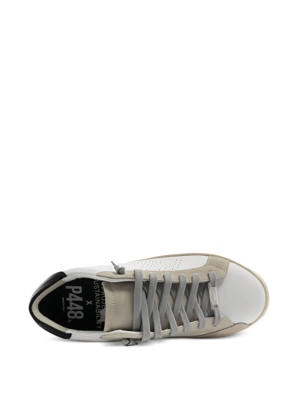 P448 Sneakers met geperforeerd logo Wit
