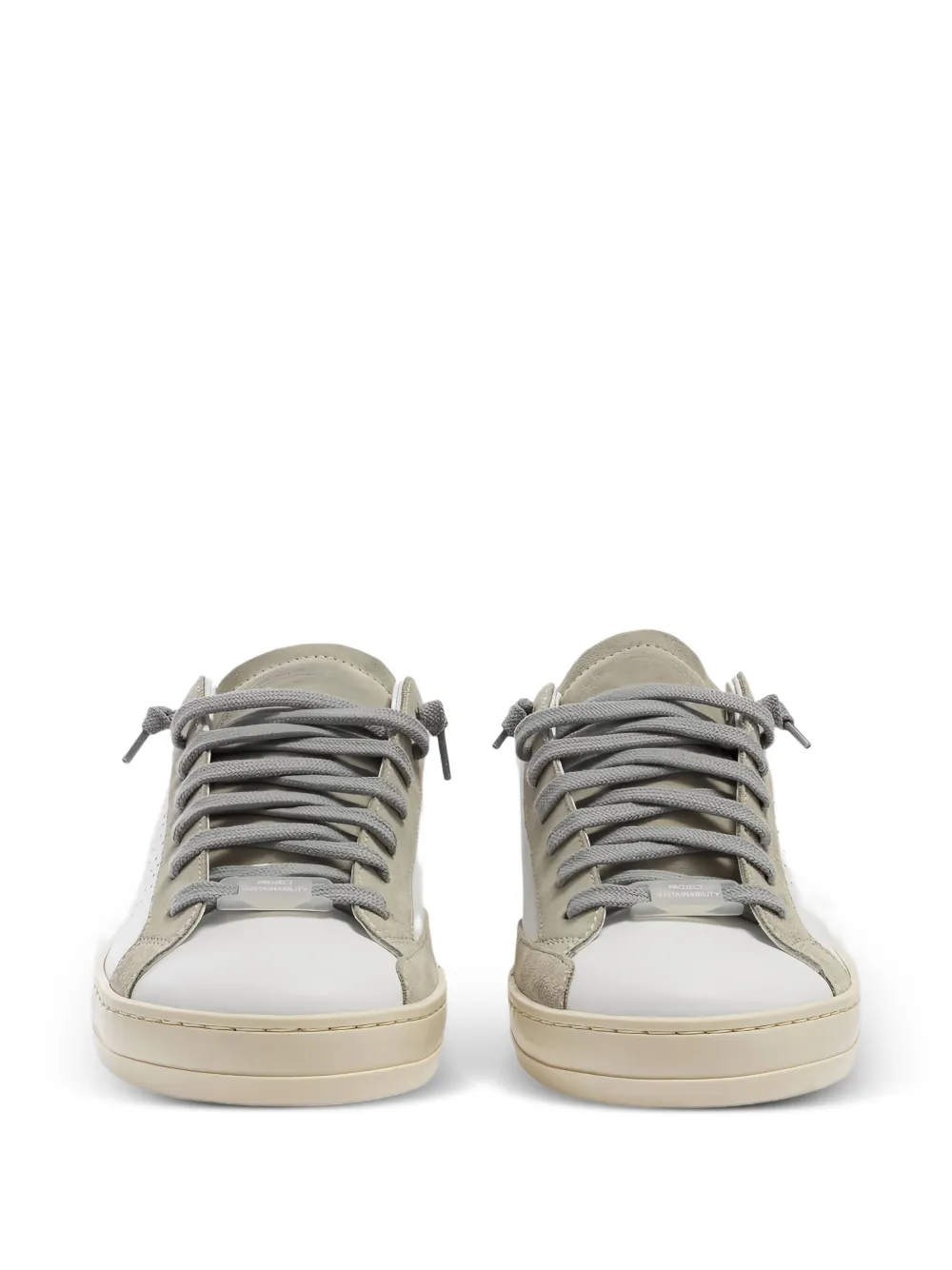 P448 Sneakers met geperforeerd logo Wit