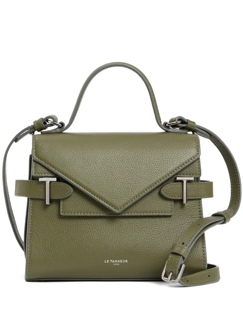 Le Tanneur Emilie buckle-strap cross body bag - Verde