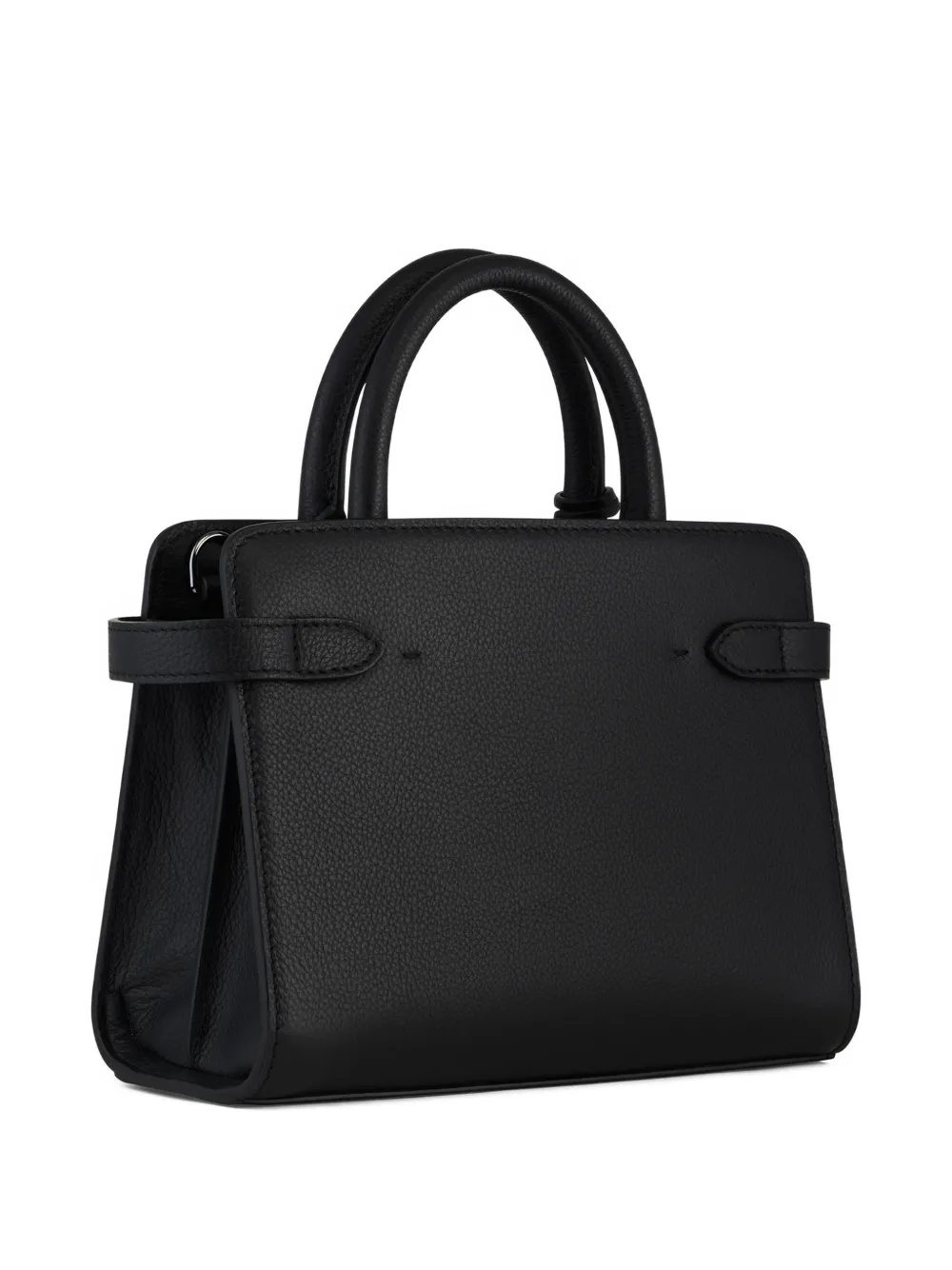 Le Tanneur Emilie buckle pebbled tote bag - Zwart
