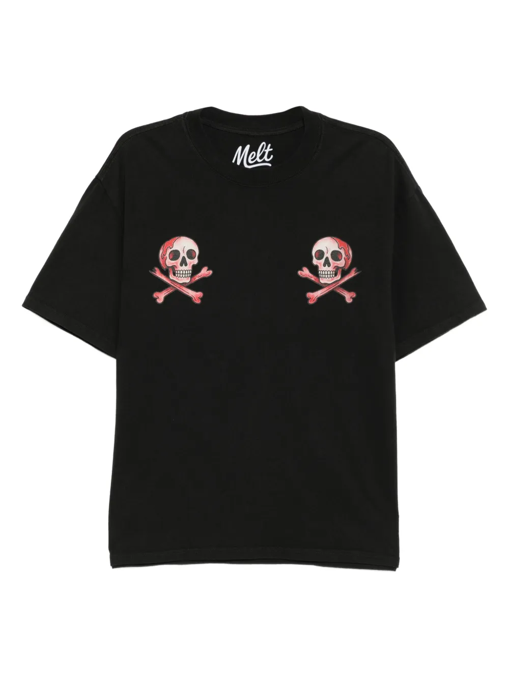 Melt graphic-print T-shirt | Black | Image 1