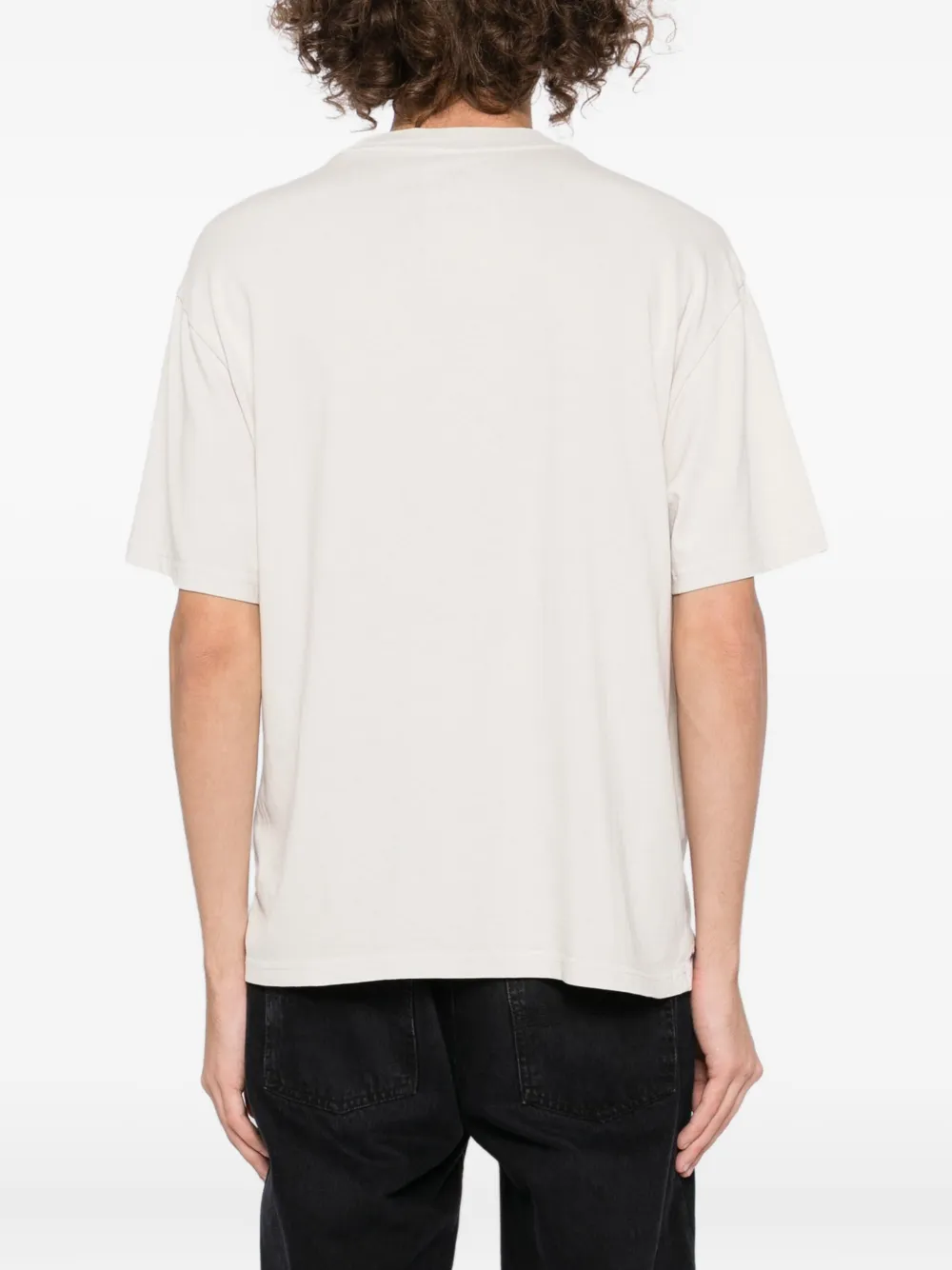 Melt T-shirt met grafische print Beige