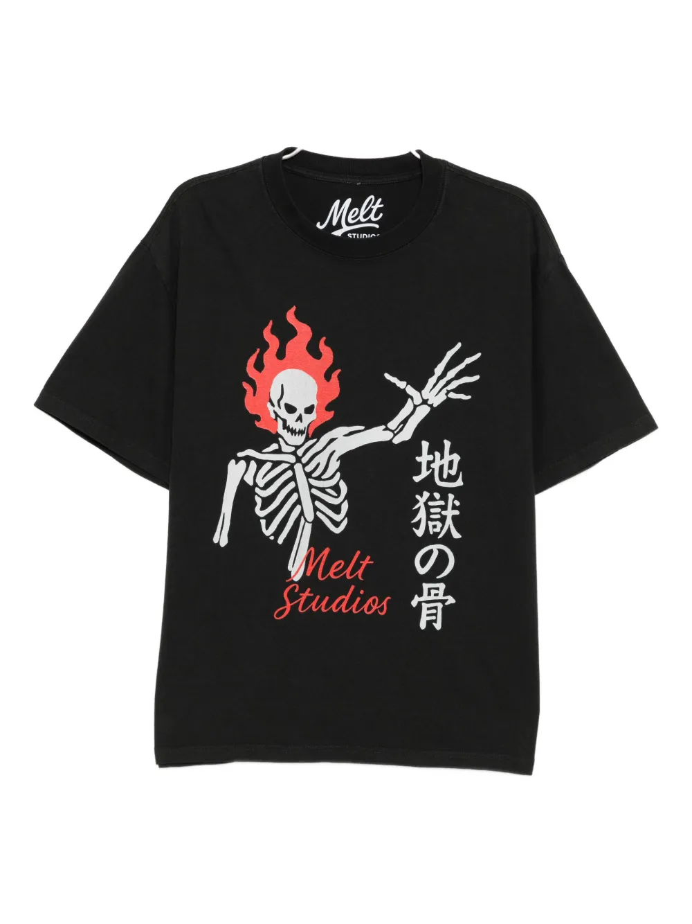 Melt graphic-print T-shirt | Black | Image 1