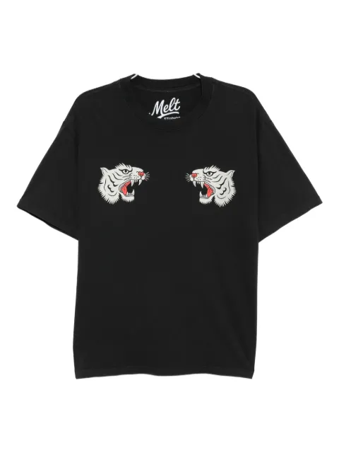 Melt tiger graphic T-shirt