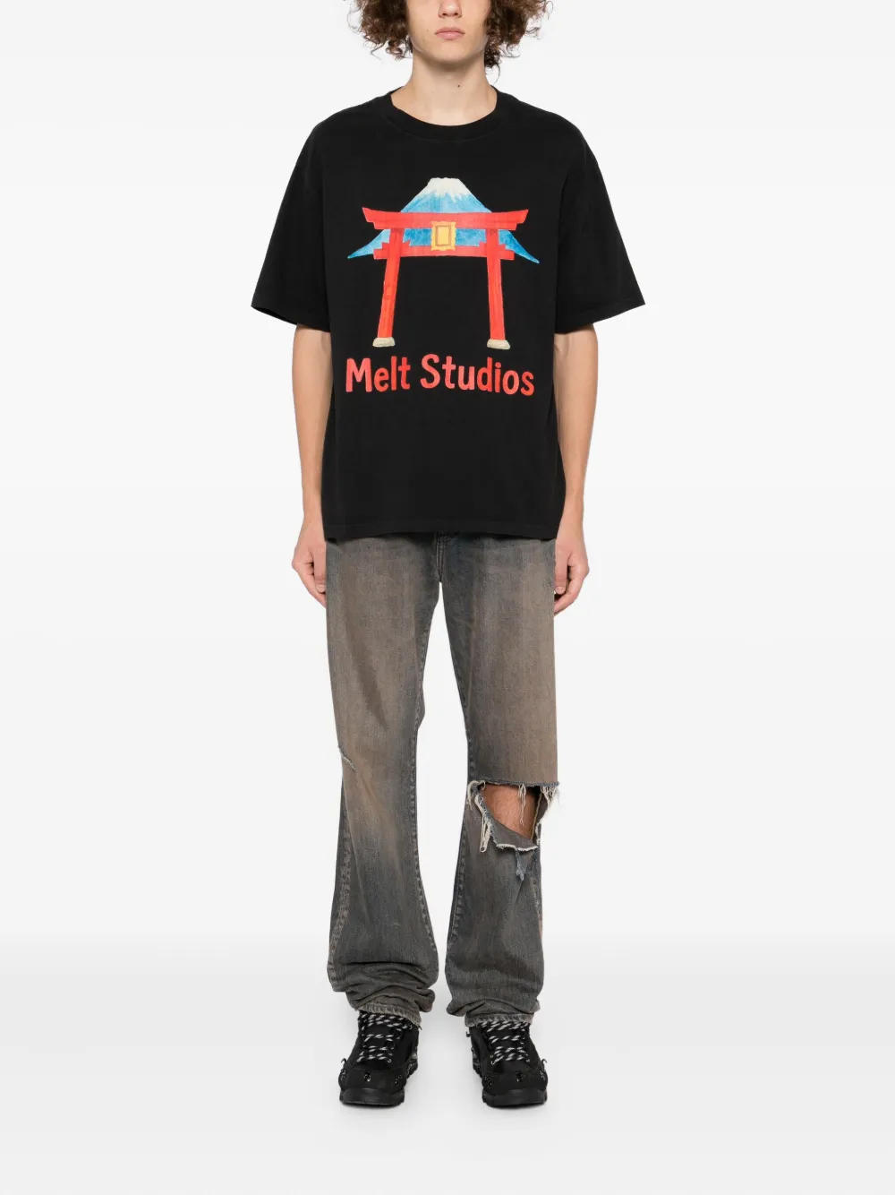 Melt T-Shirt mit grafischem Print | T-Shirts | Image 2