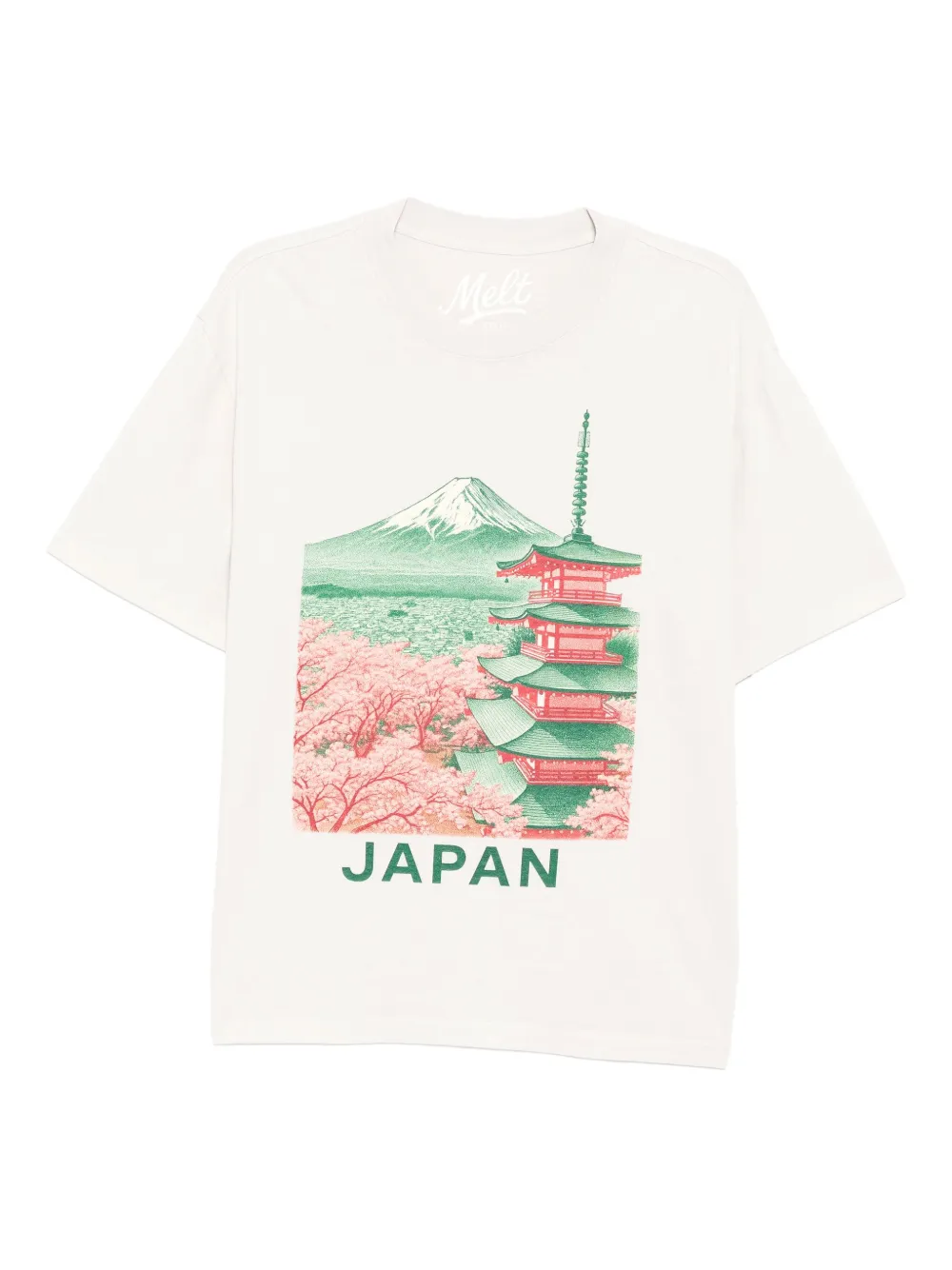 Melt graphic-print T-shirt | Black | Image 1