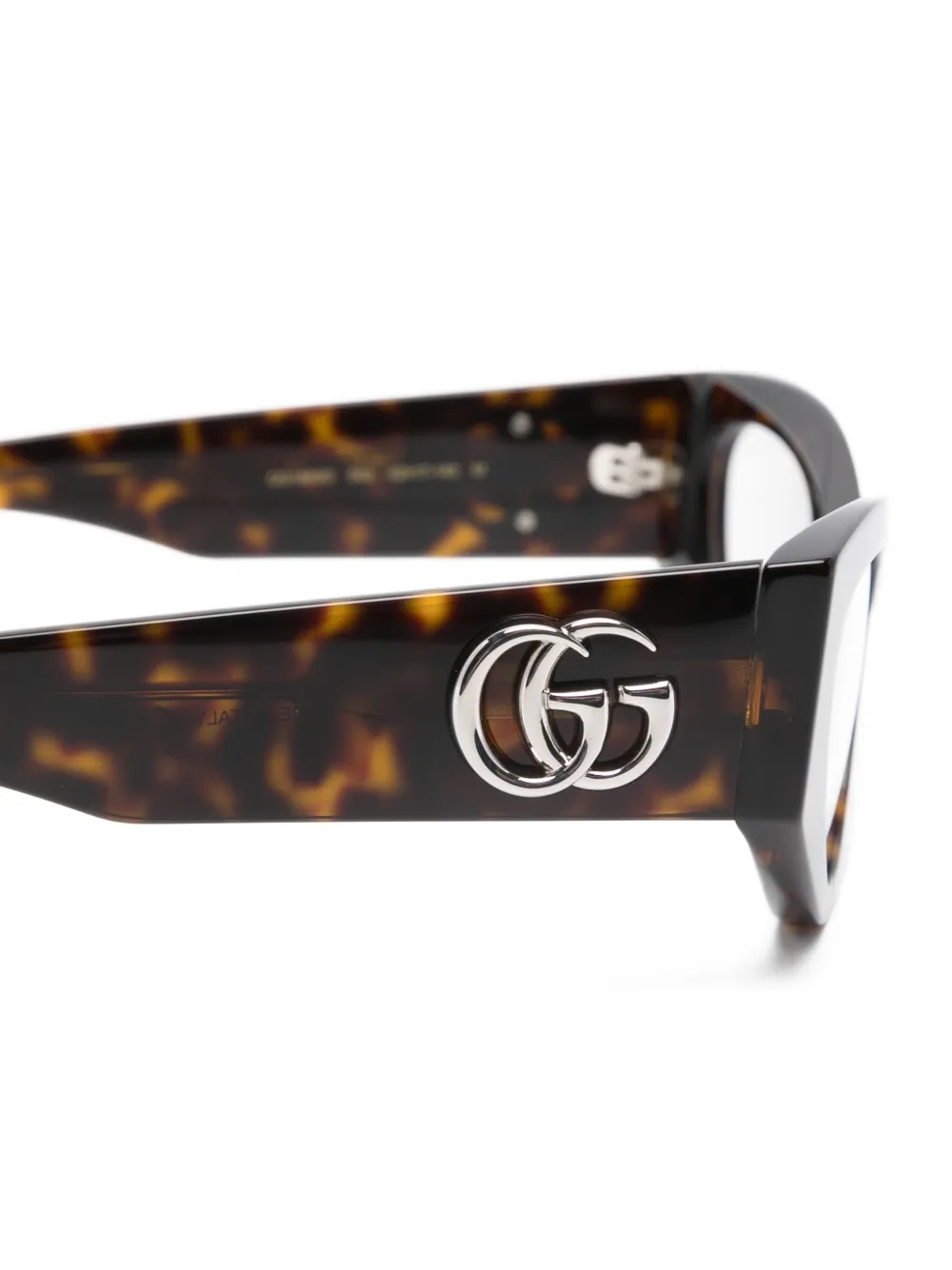 Gucci Eyewear Bril met cat-eye montuur en logo Bruin