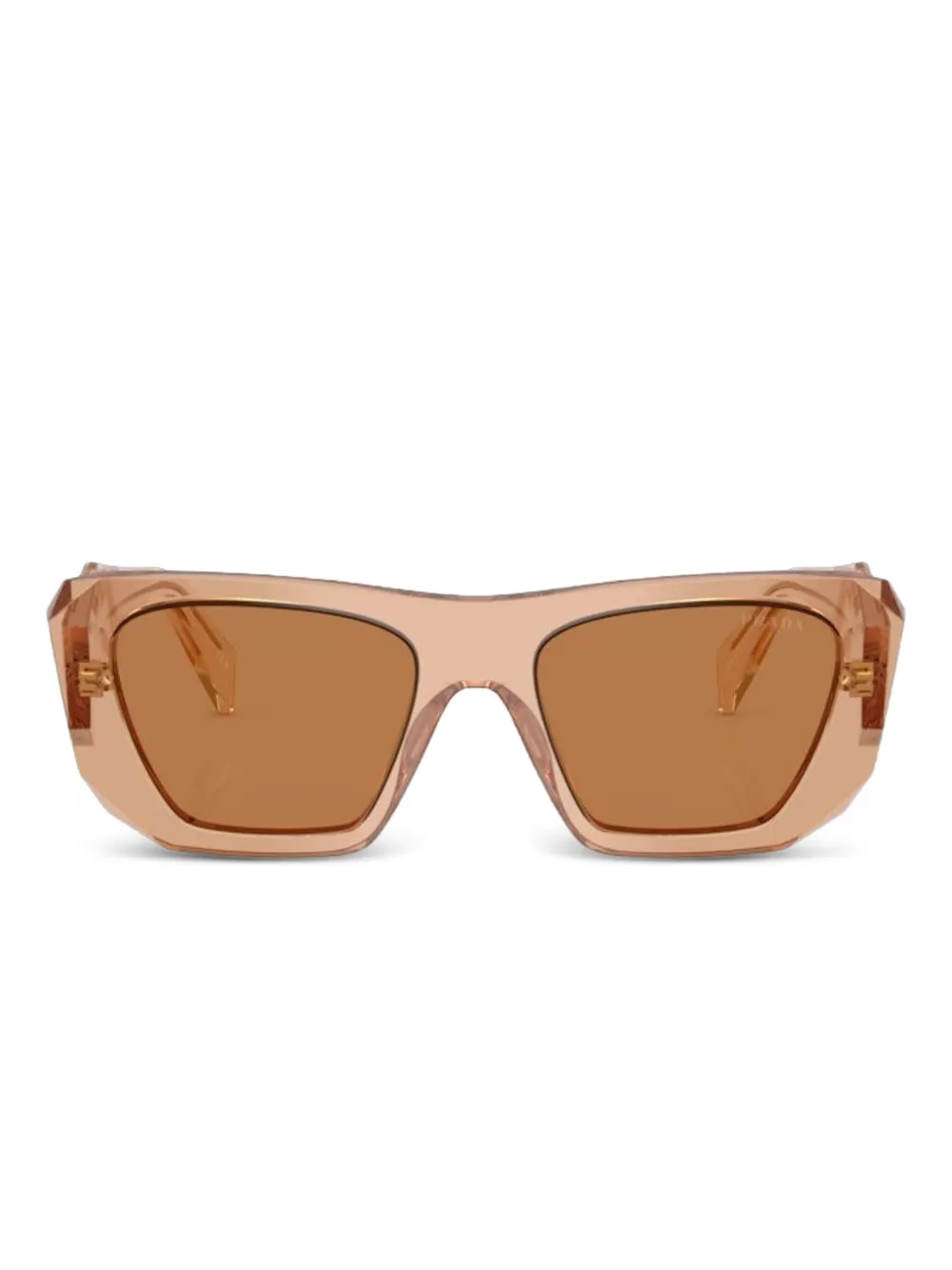 Prada Eyewear Occhiali da sole a farfalla - Toni neutri