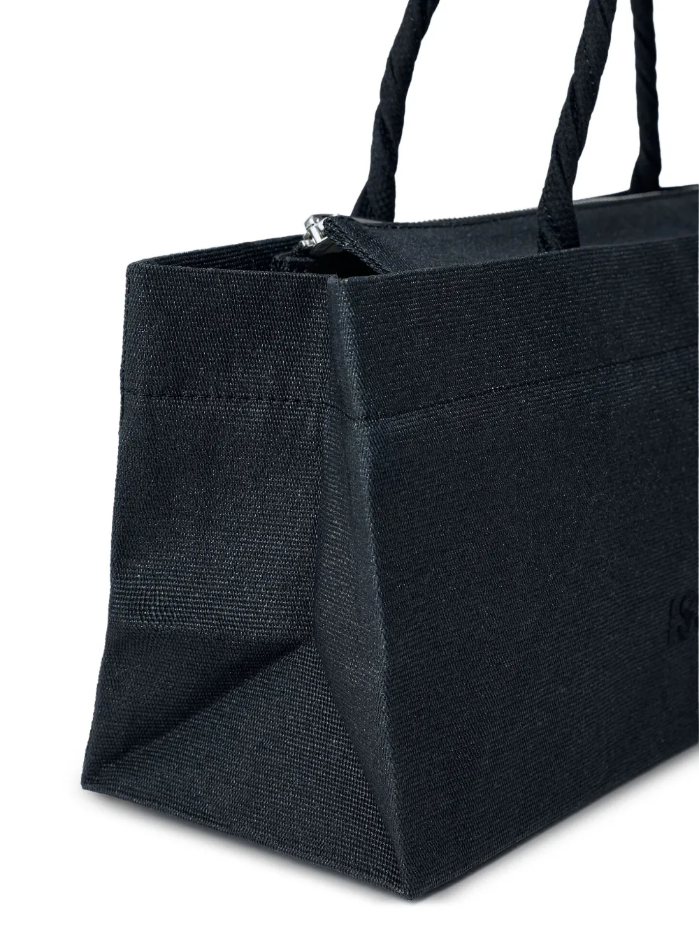 Issey Miyake Shopper met logo Zwart