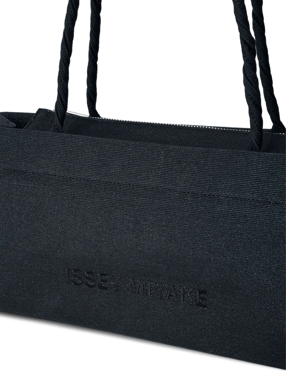 Issey Miyake Shopper met logo Zwart