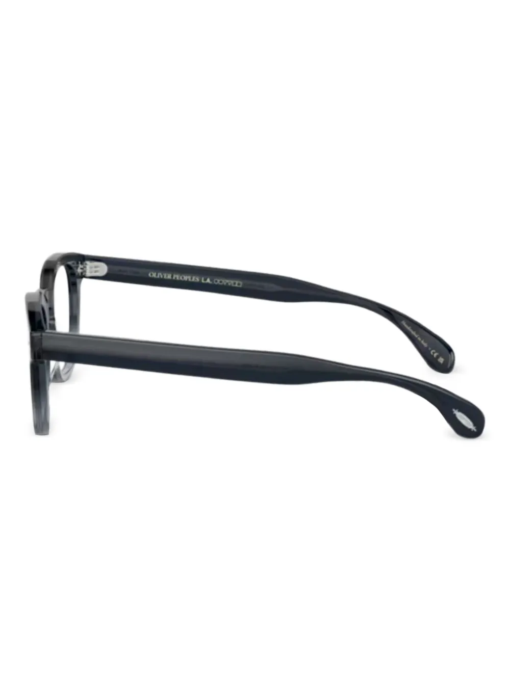 Oliver Peoples Sheldrake bril met rond montuur Blauw