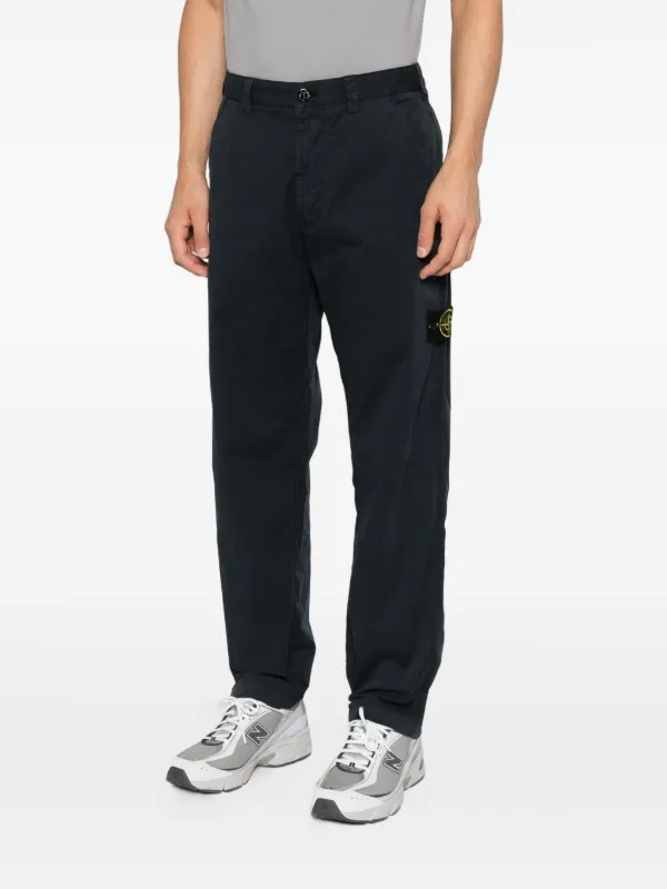 Stone Island コンパスロゴ パンツ | ブルー | FARFETCH JP