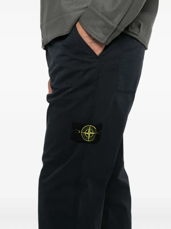 Stone Island コンパスロゴ パンツ | ブルー | FARFETCH JP