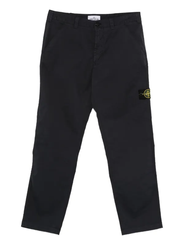 Stone Island コンパスロゴ パンツ | ブルー | FARFETCH JP