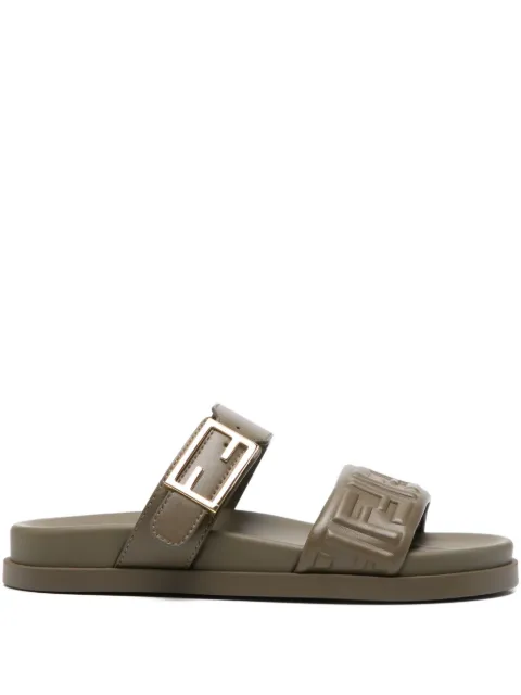 FENDI buckle embossed-FF sandals
