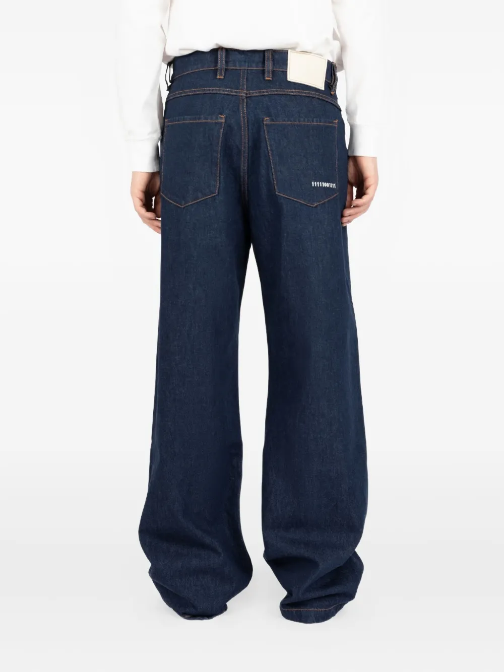 Société Anonyme Red Cross Cotton Jeans In Blue