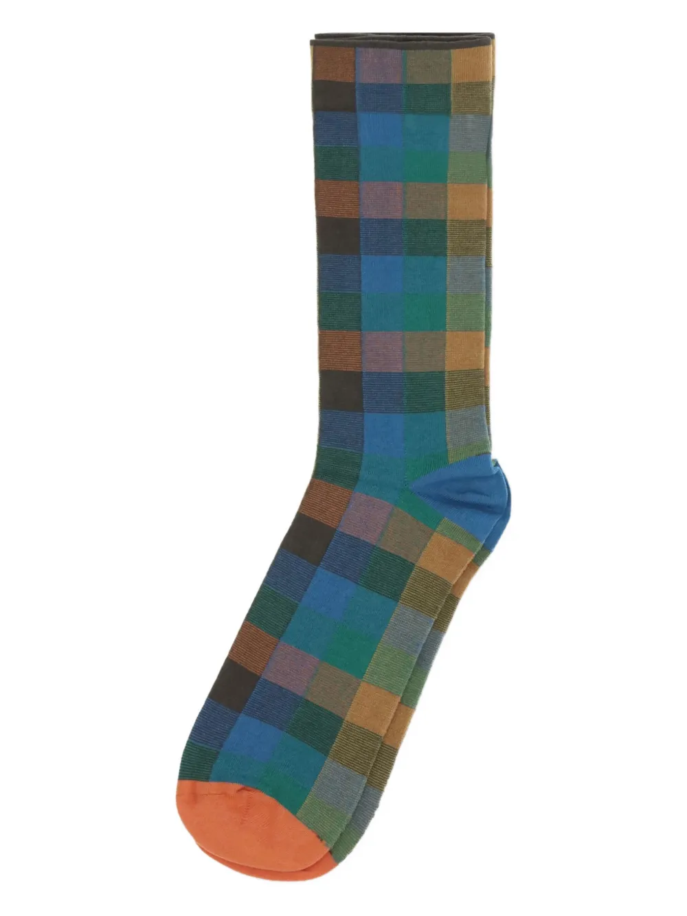 La Maison Plaid Socks In Blue