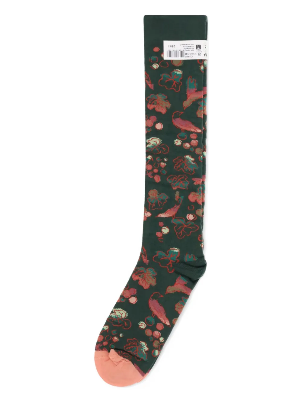 La Maison Floral Socks In Green