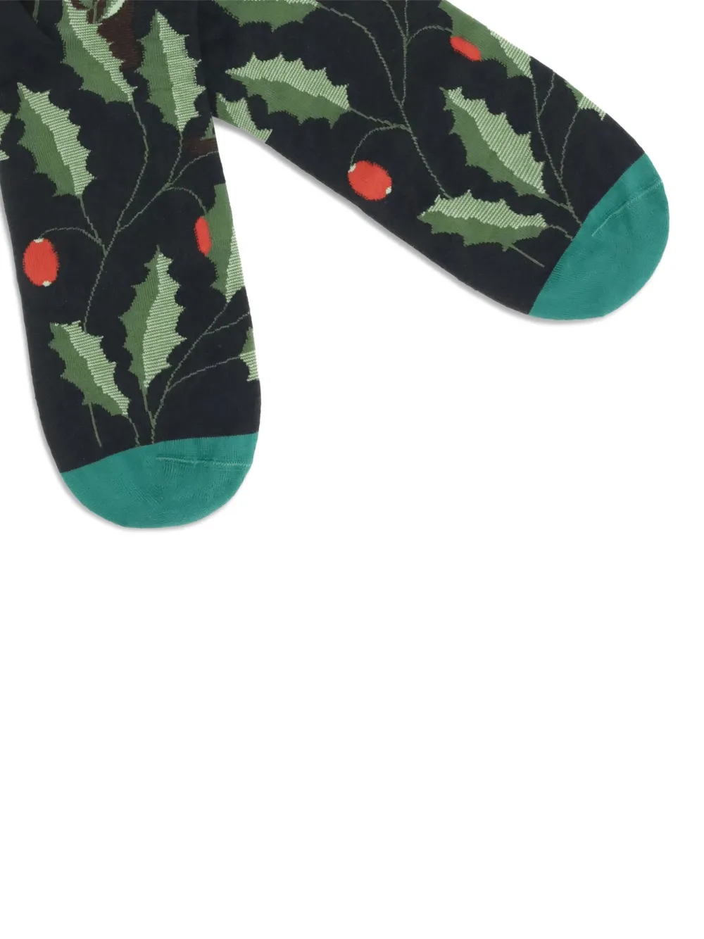 La Maison Floral Socks In Black