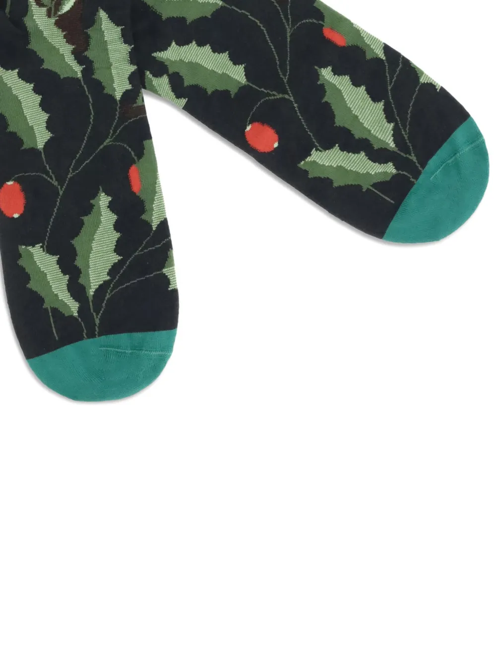 La Maison Floral Socks In Black