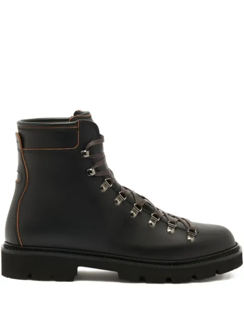 Bally Wandern round-toe leather boots