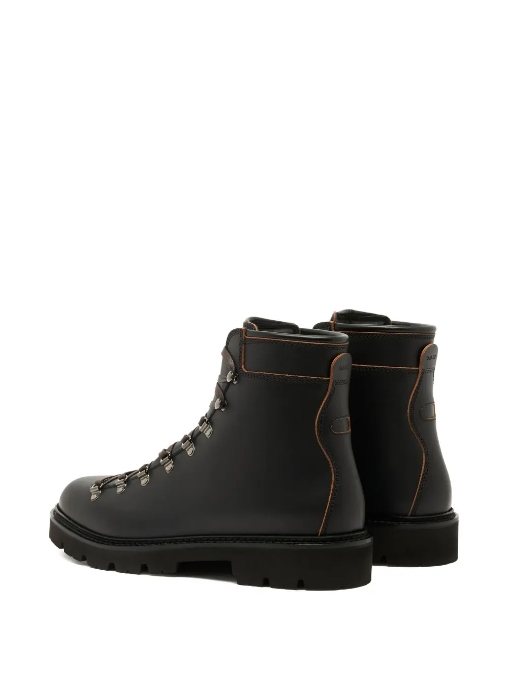 Bally Wandern Round-toe Leather Boots In Black