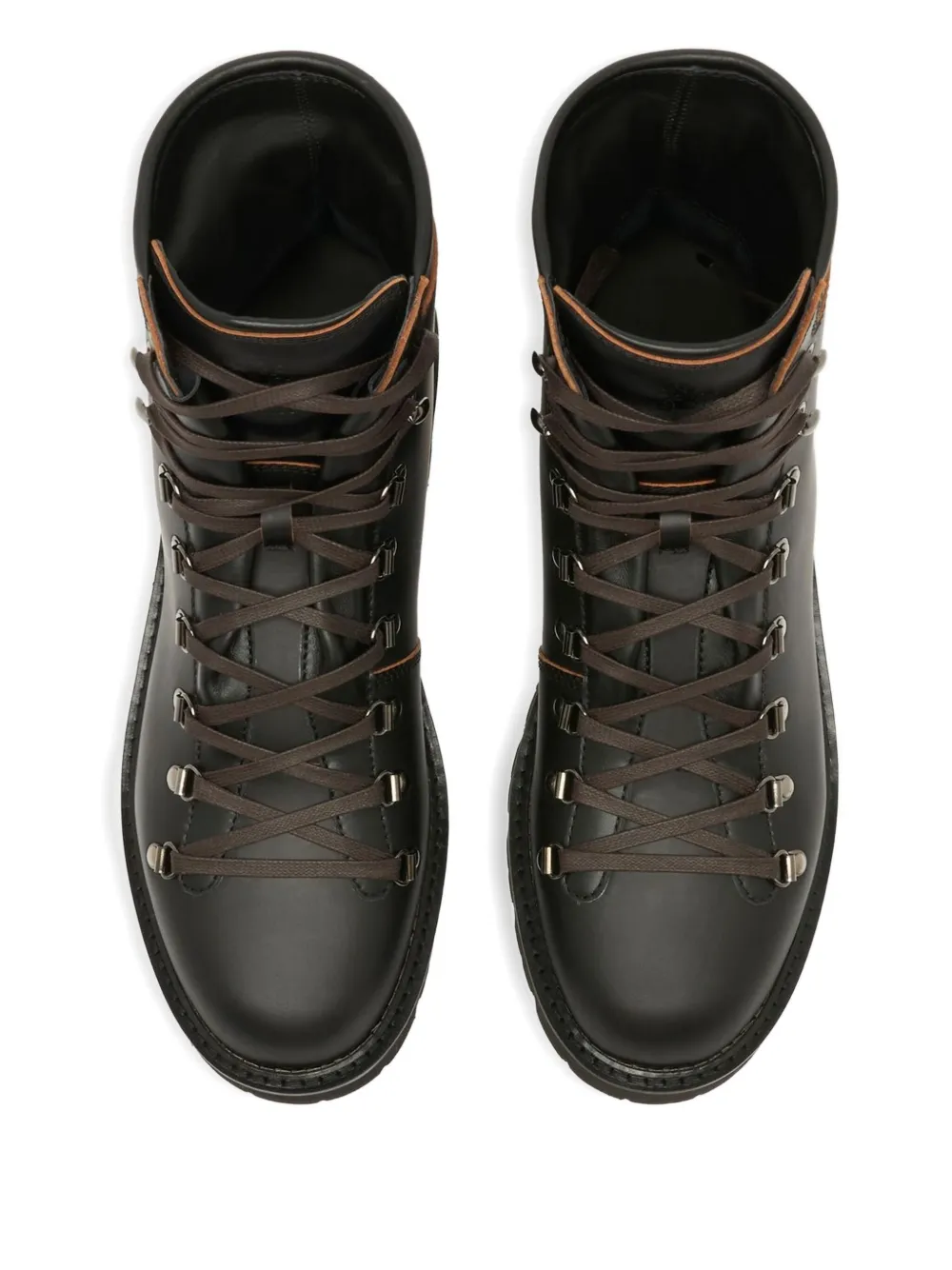 Bally Wandern Round-toe Leather Boots In Black