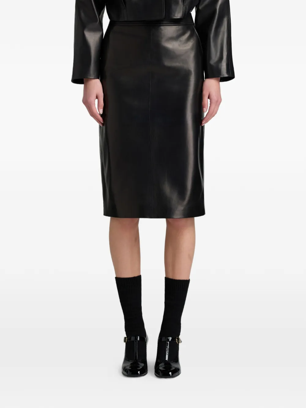 Bally Gonna midi a vita alta - Nero