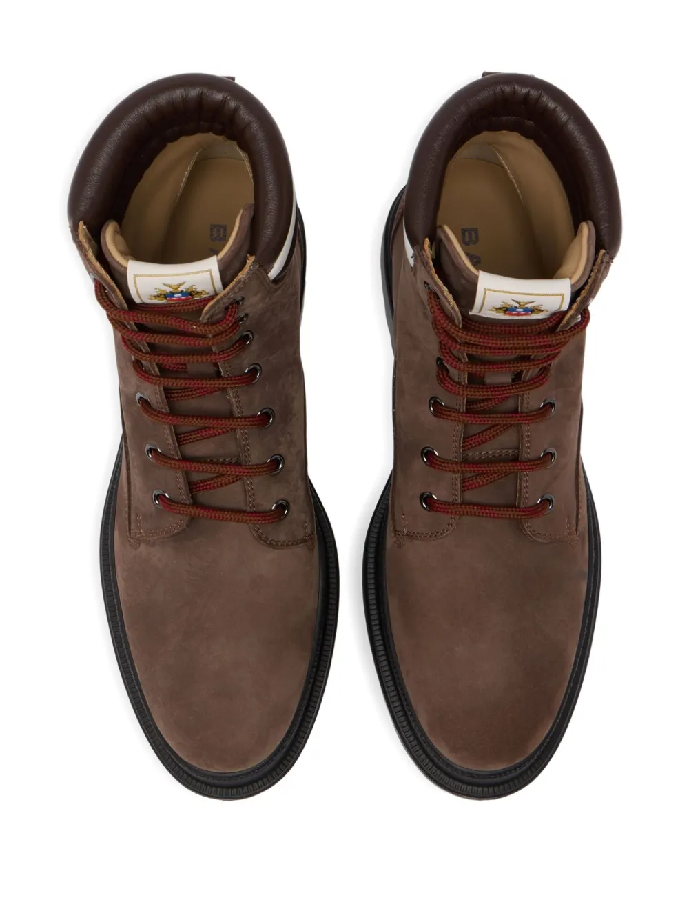 Bally Hallen Ribbon laarzen met chunky zool Bruin