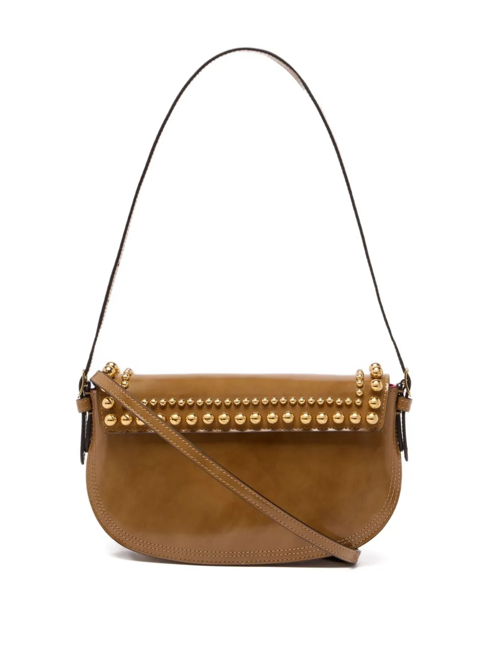 Bally Beckett kleine leren schoudertas - Bruin