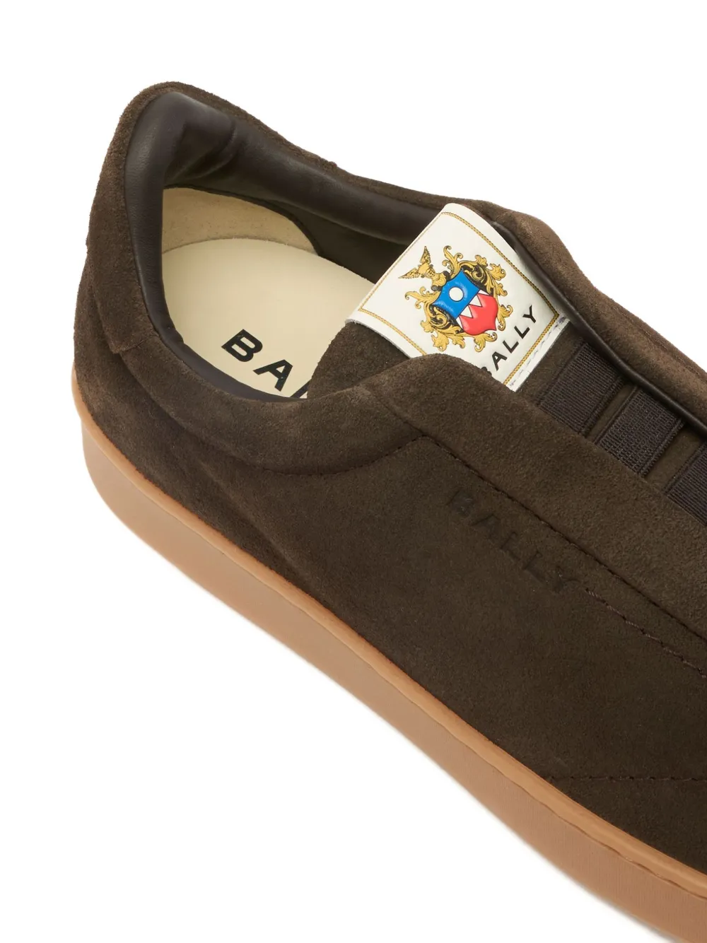 Bally Crest suède sneakers Bruin