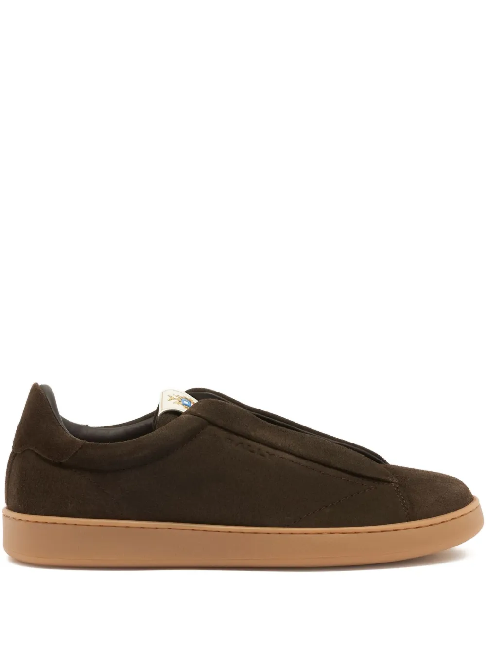 Bally Crest suede sneakers | Brown | Image 1