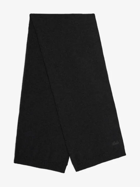 Bally logo plain-knit scarf