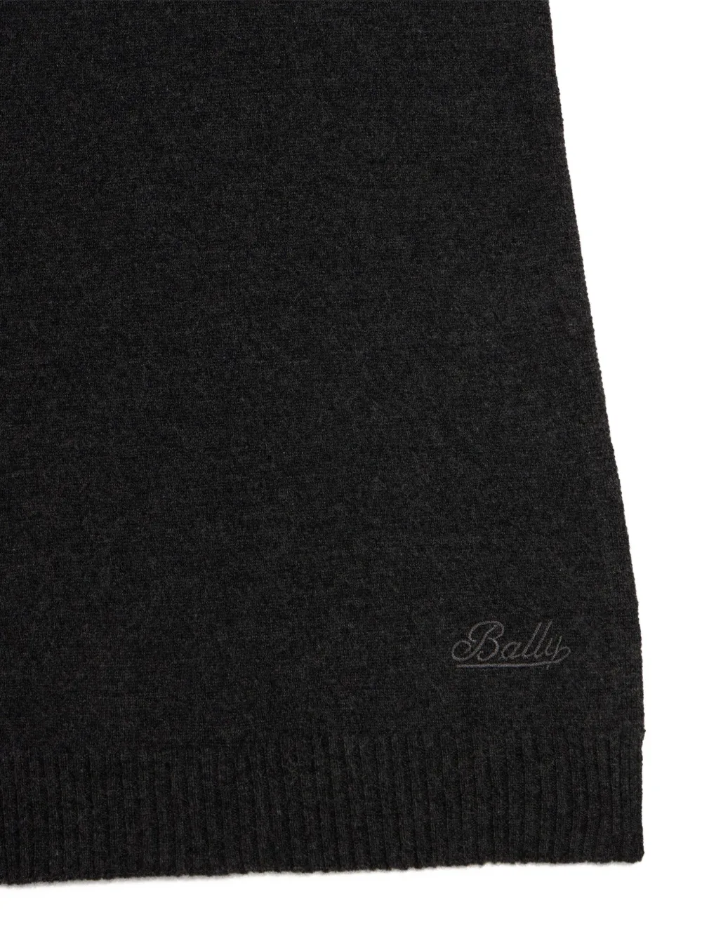 Bally Gebreide sjaal met logo - Grijs