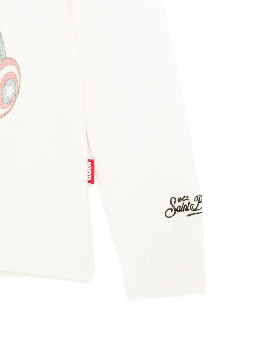 MC2 Saint Barth Kids Trui met print Wit