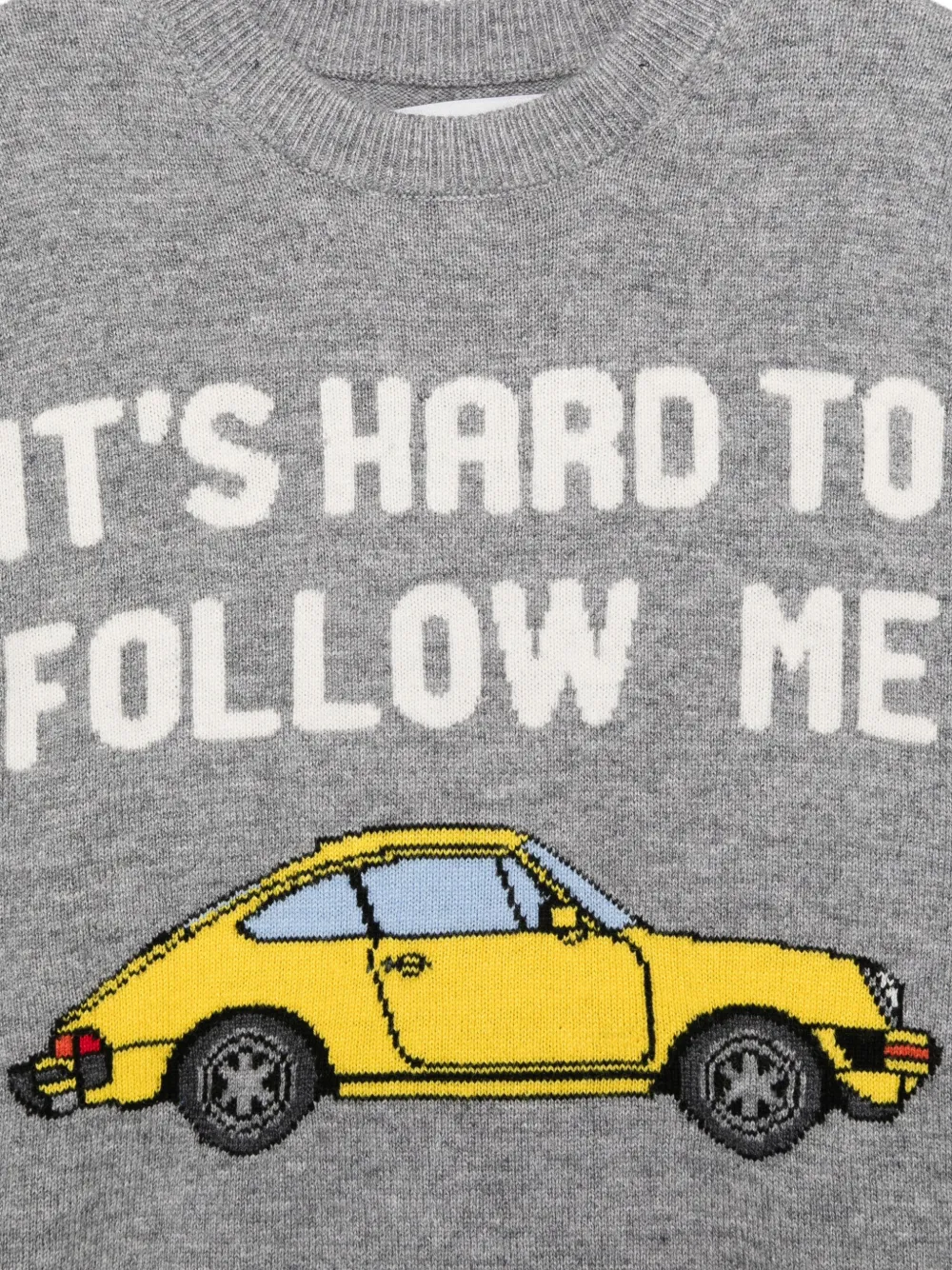 MC2 Saint Barth Kids Trui met print Grijs