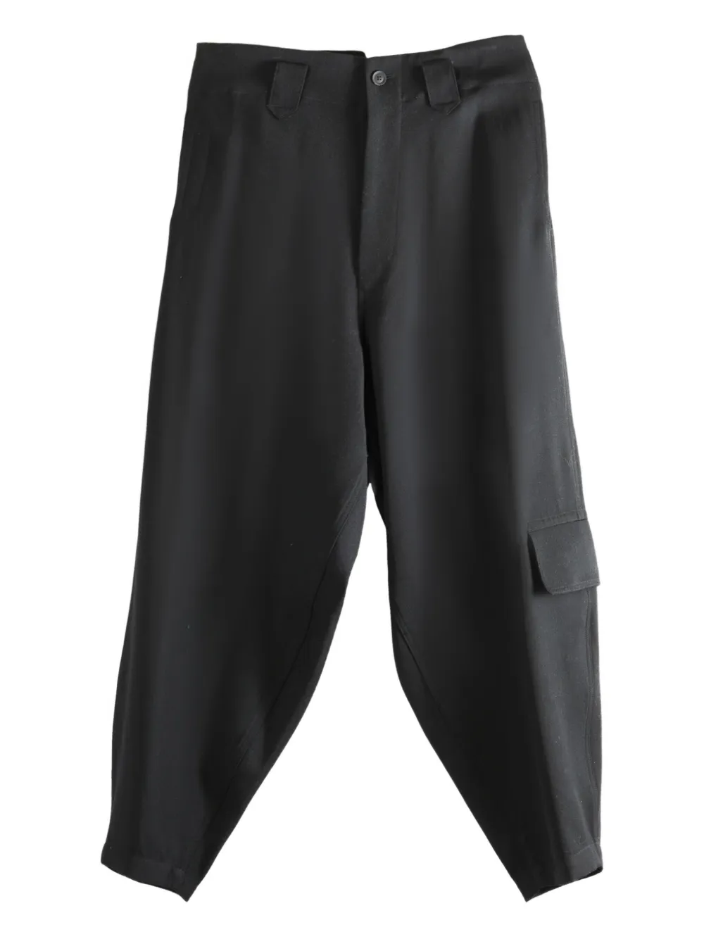 Yohji Yamamoto back pockets wool trousers | Black | Image 1