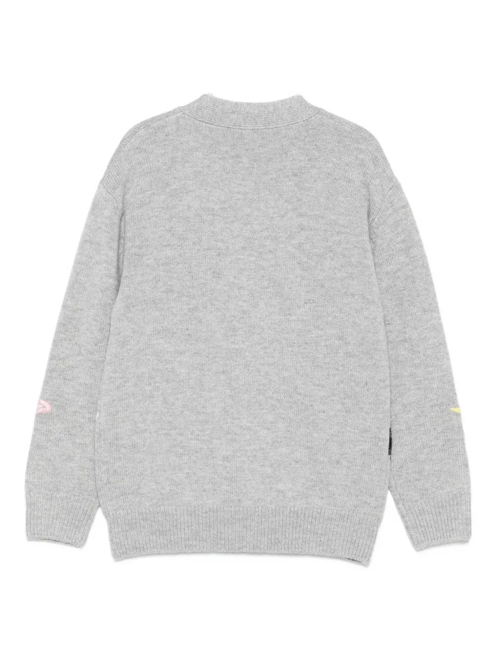 Mc2 Saint Barth Cartoon-print Cardigan In Gray