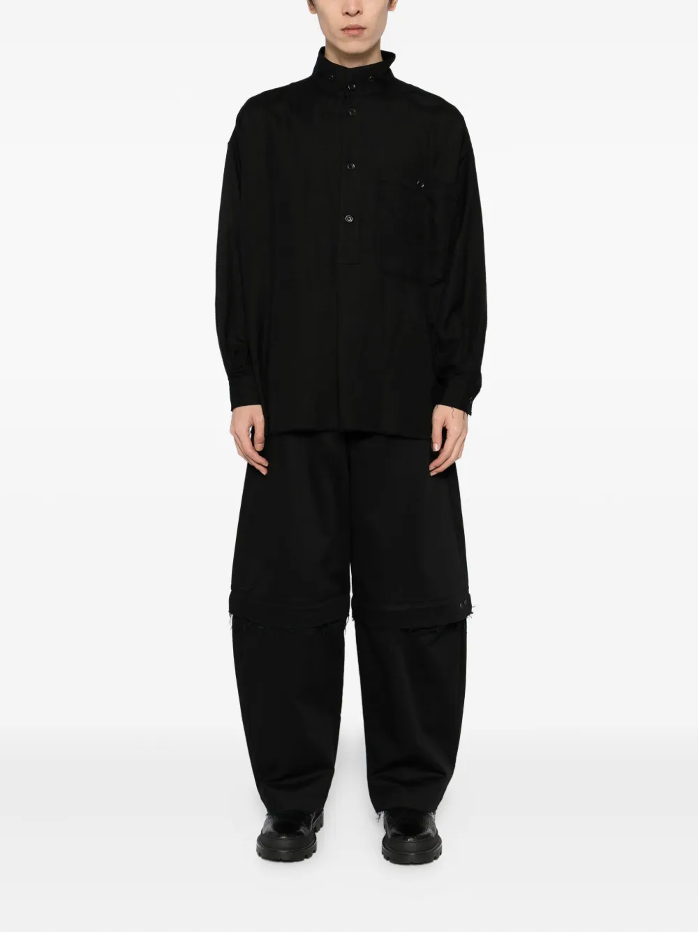 TEAM WANG design Draped Acceptance shirt | Shirts | Image 2